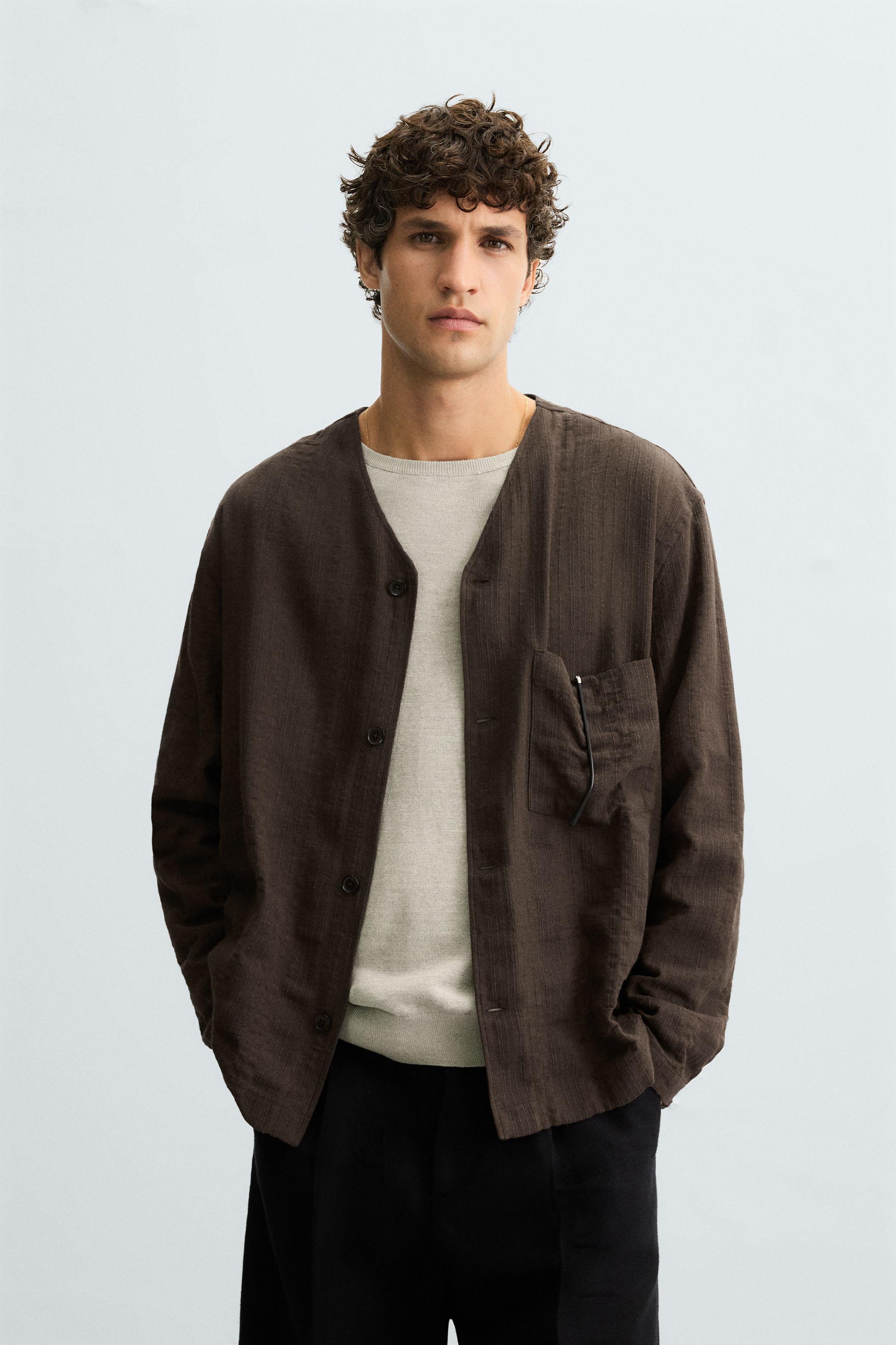 CHEMISE JACQUARD RAYURES